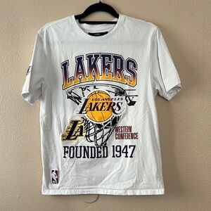 White Lakers Short Sleeve Tee